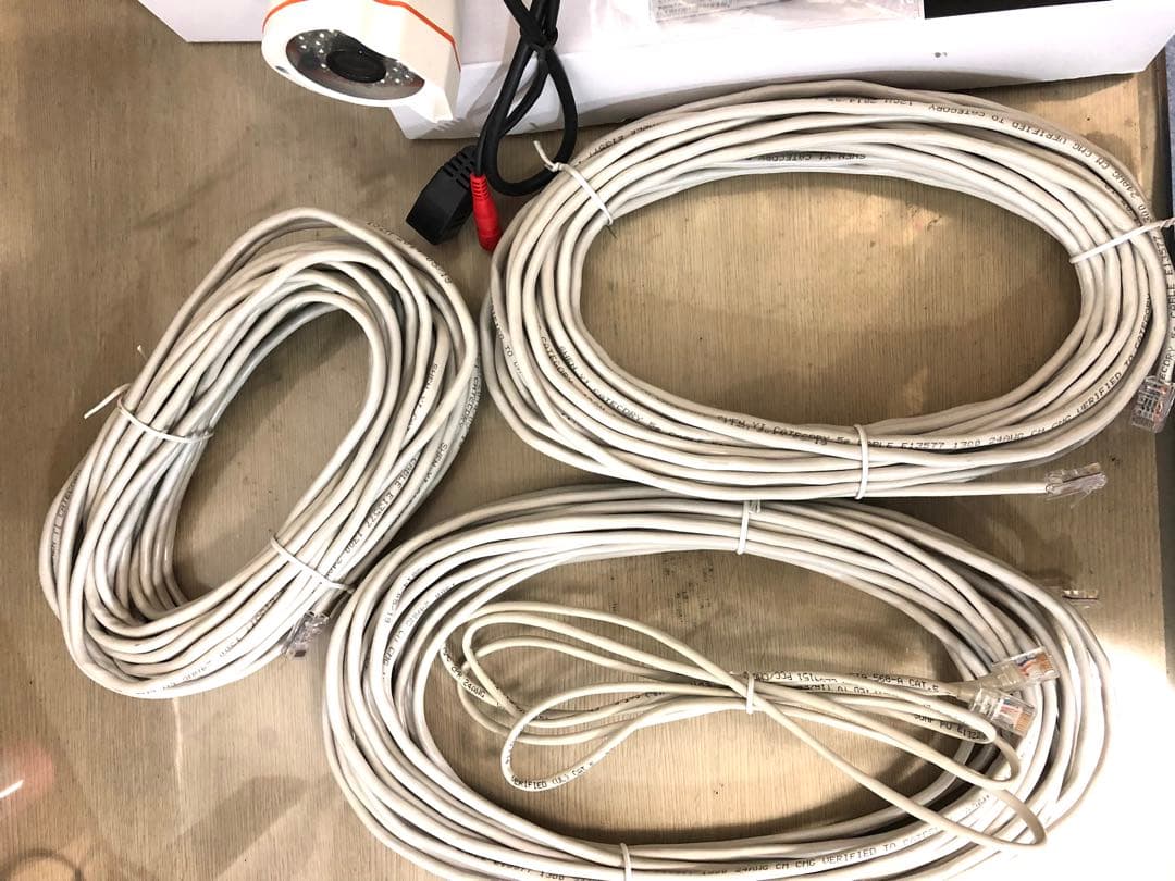 POE 防犯カメラ3台 と録画機 NVR セット 2TB HDD付