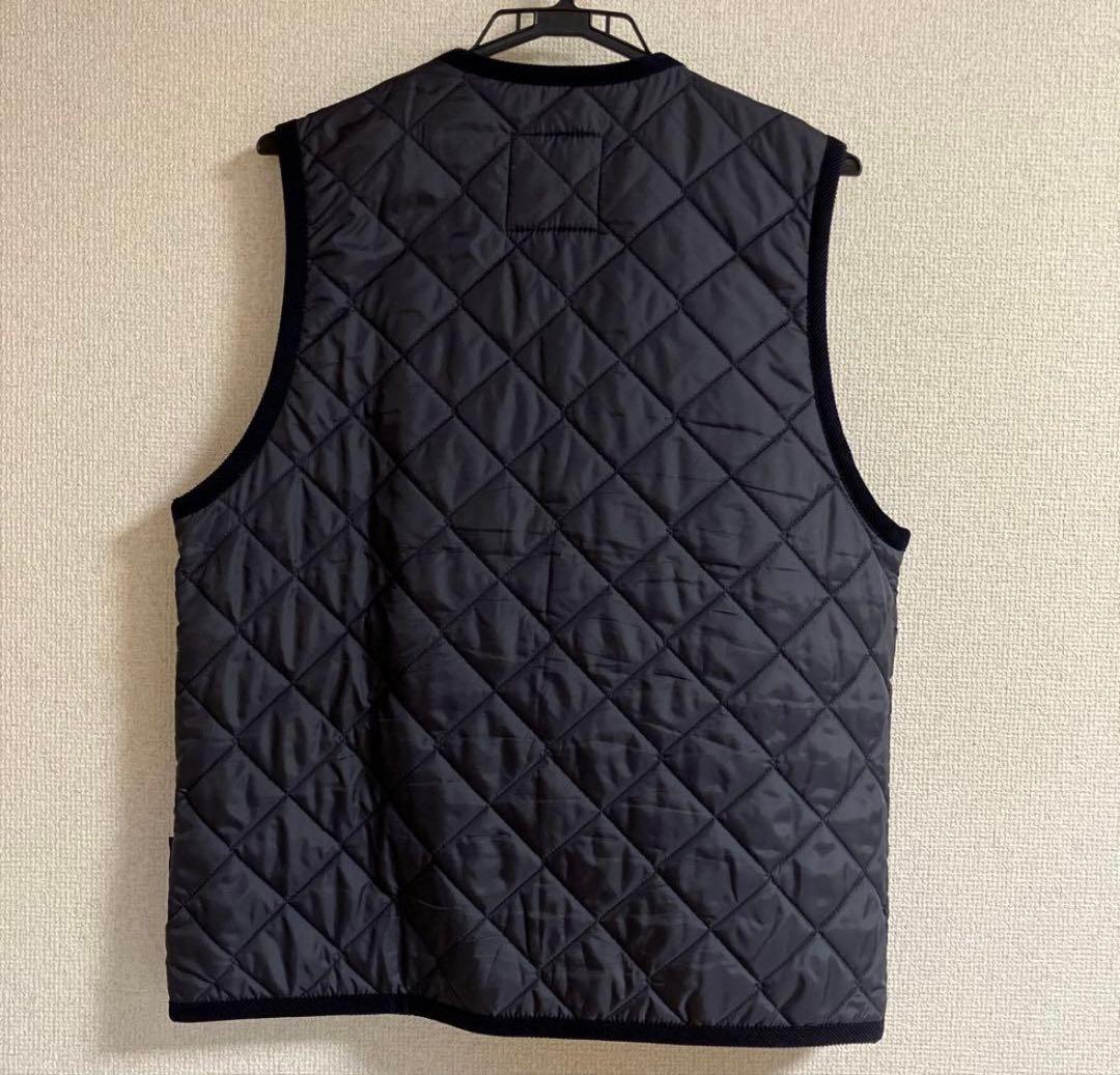美品　ラベンハム　ダブリン　キルティングベスト　ジレブルー