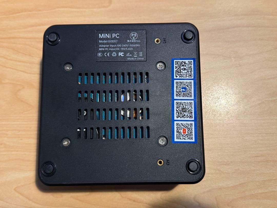 AOOSTARミニPC Ryzen7 5700u64GBSSD1TBHDD1TB