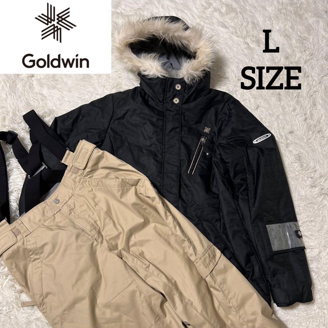 【美品】GOLDWIN ゴールドウィン スキーウェア 上下 黒 レディース L