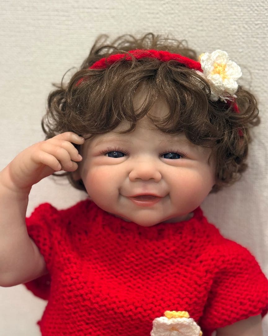 ★新品★リボーンドール フルボディー 天使の笑顔のベビーちゃん45cm 女の子