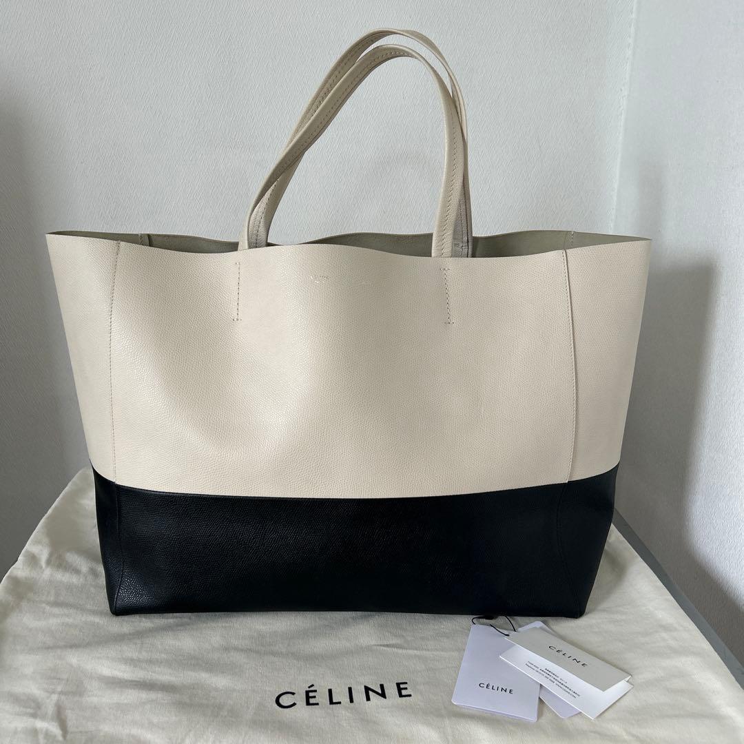 CELINE トートバッグ 肩掛け ホリゾンタルカバ バイカラー