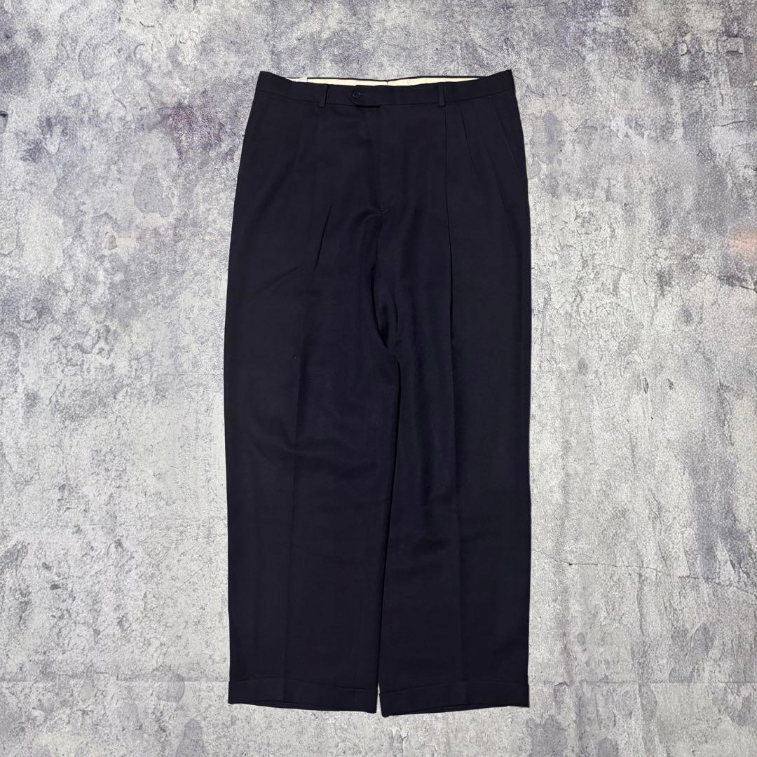 古着 GIVENCHY ジバンシー 3タック スラックス ウール ギャバ USA