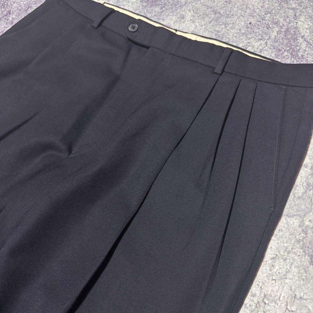 古着 GIVENCHY ジバンシー 3タック スラックス ウール ギャバ USA