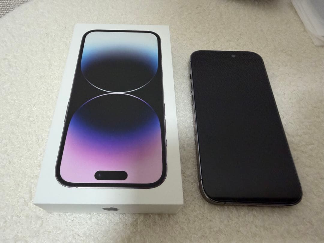 最終値下げiPhone 14 Pro 128GB ディープパープル　simフリー