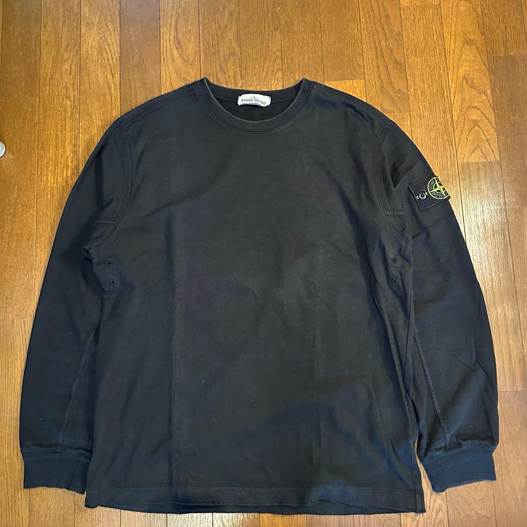STONE  ストーンアイランド ライトスウェット ブラック XL