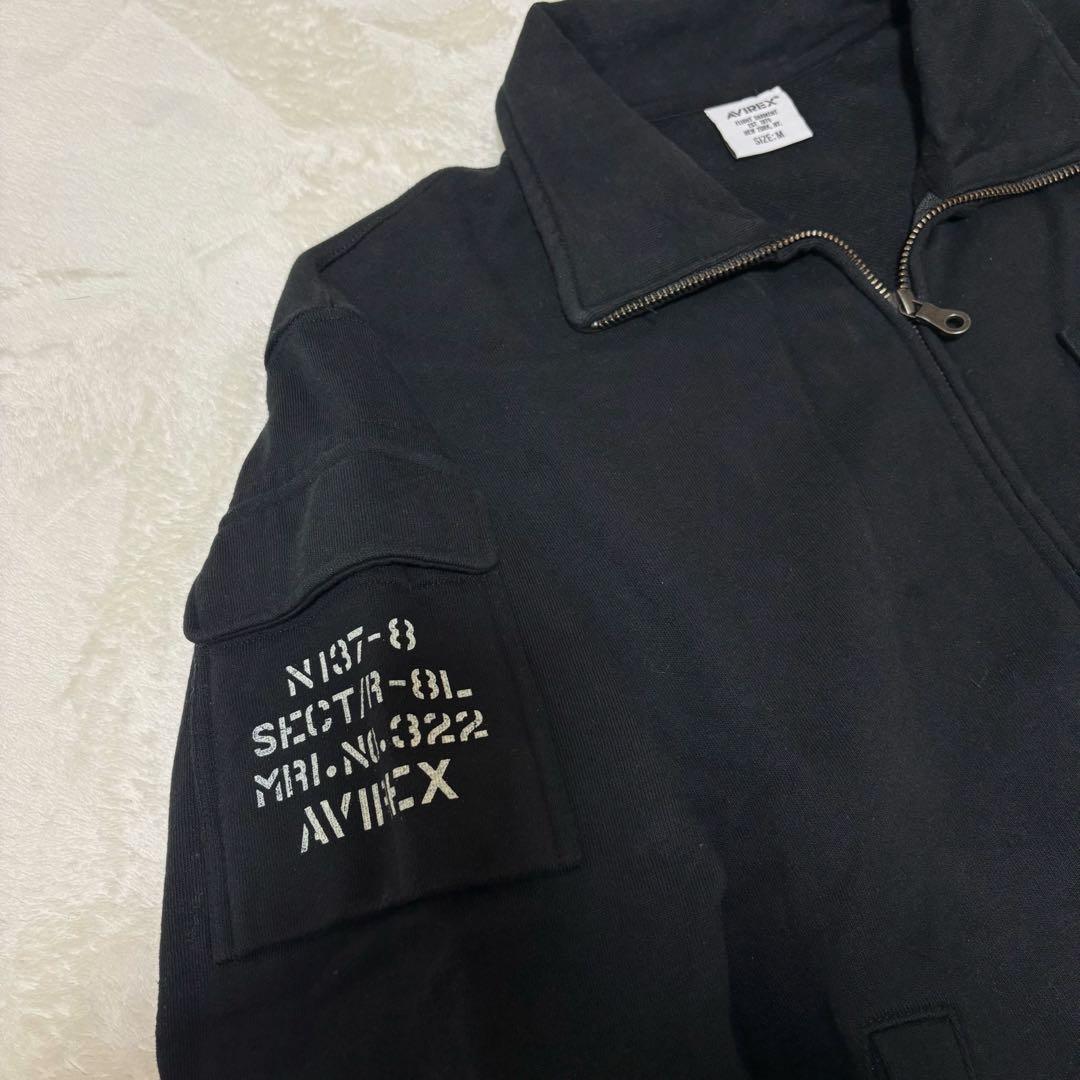 り*ま様 AVIREX　ジップアップ　スウェット　黒