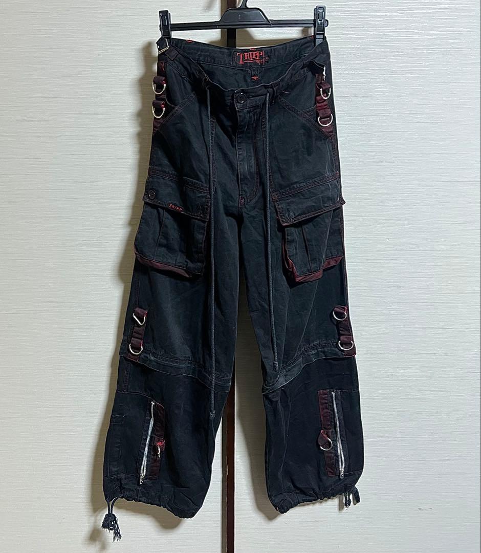 TRIPP NYC ブラックカーゴパンツ XS