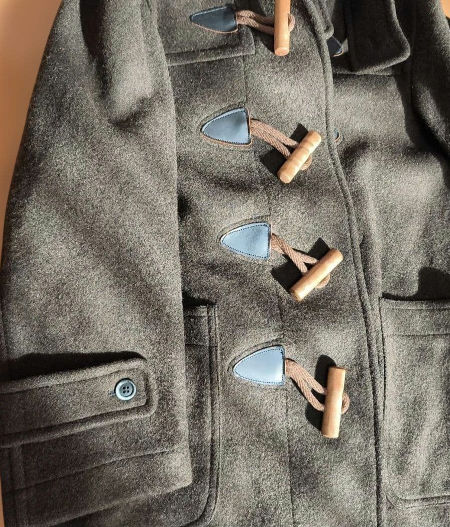 Wrangler （ラングラー）ダッフルコート フード付き ダークグレーM