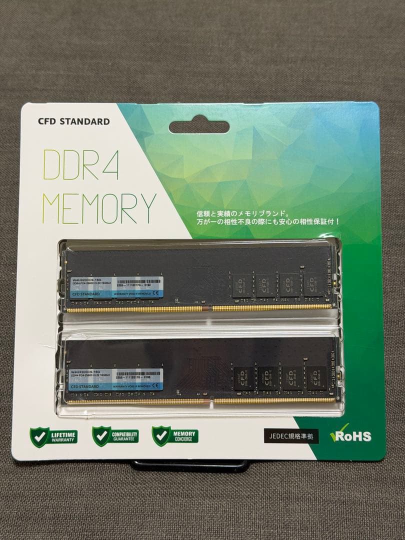 CFD W4U3200CS-16G DDR4 16GB×2枚 メモリ