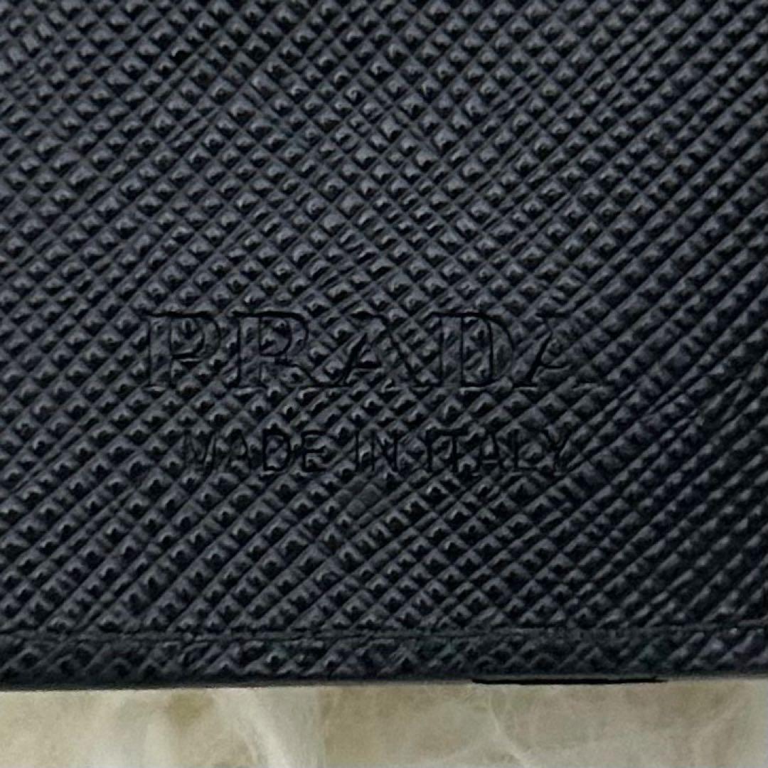 【美品】PRADA プラダ サフィアーノレザー 6連キーケース 鍵入れ ブラック