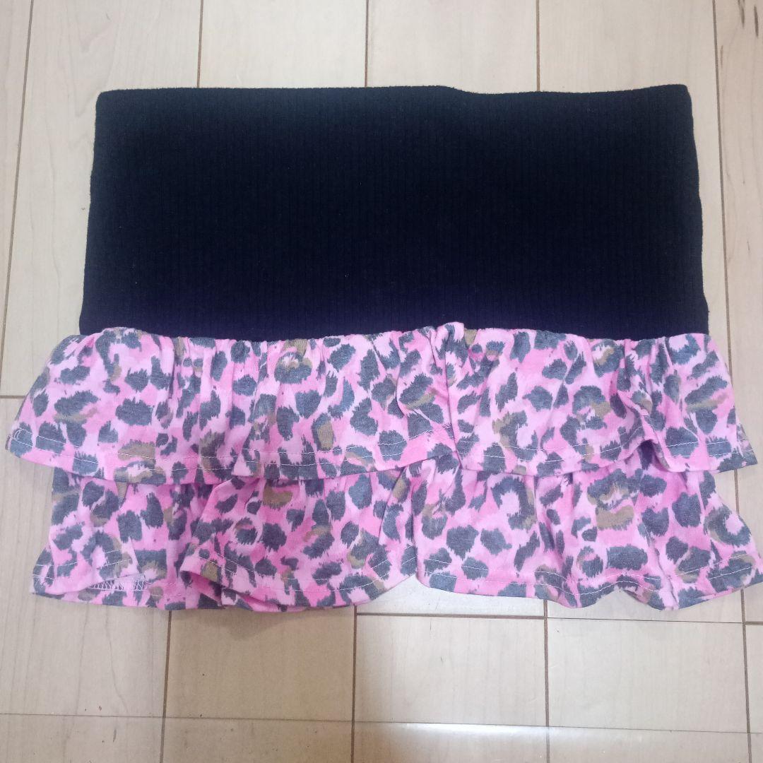 Babylclub ピンク×ブラックレオパードミニスカート　egg