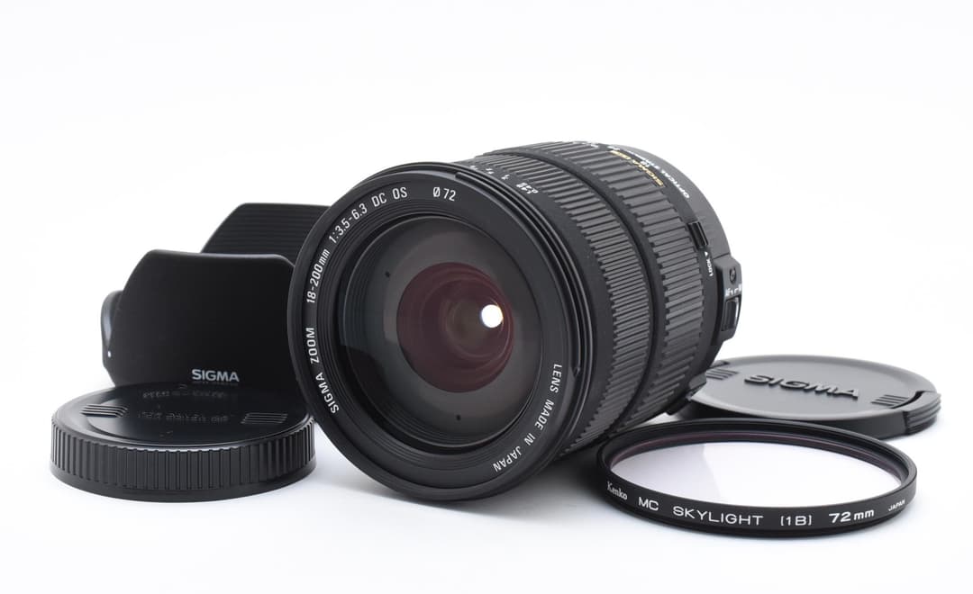 未使用に近い Sigma 18-200mm 3.5-6.3 OS Canon