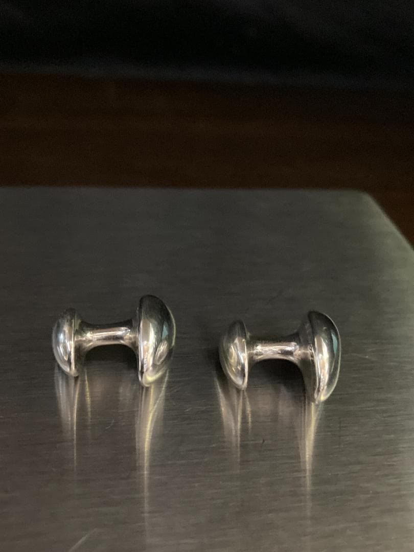 美品 ティファニー ティアドロップ エルサペレッティ カフス ラージ シルバー