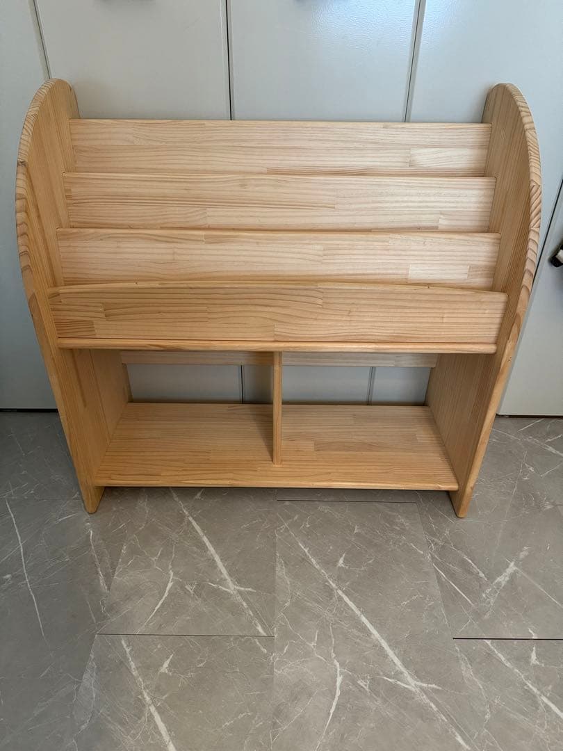 絵本棚 完成品 木遊舎 プレミアムモデルパイン材大容量 横幅80cm】無塗装