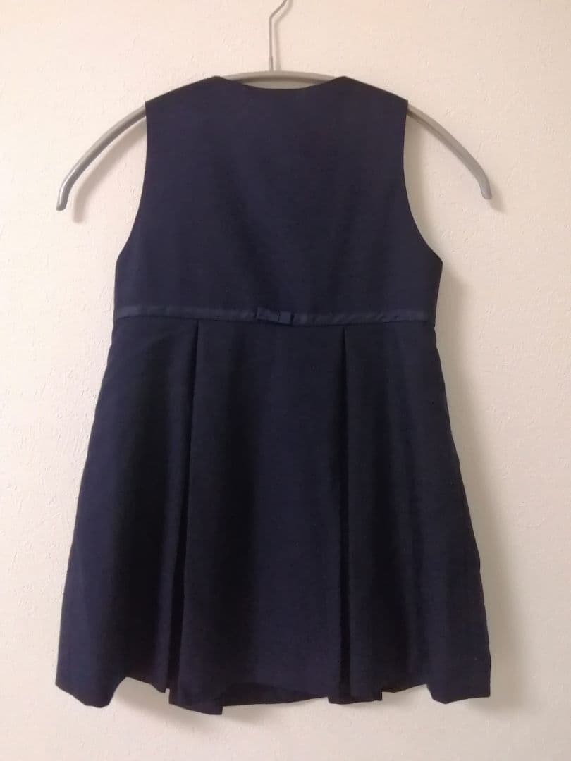 ファミリア　ワンピース+ボレロ　ネイビーフォーマル　110cm