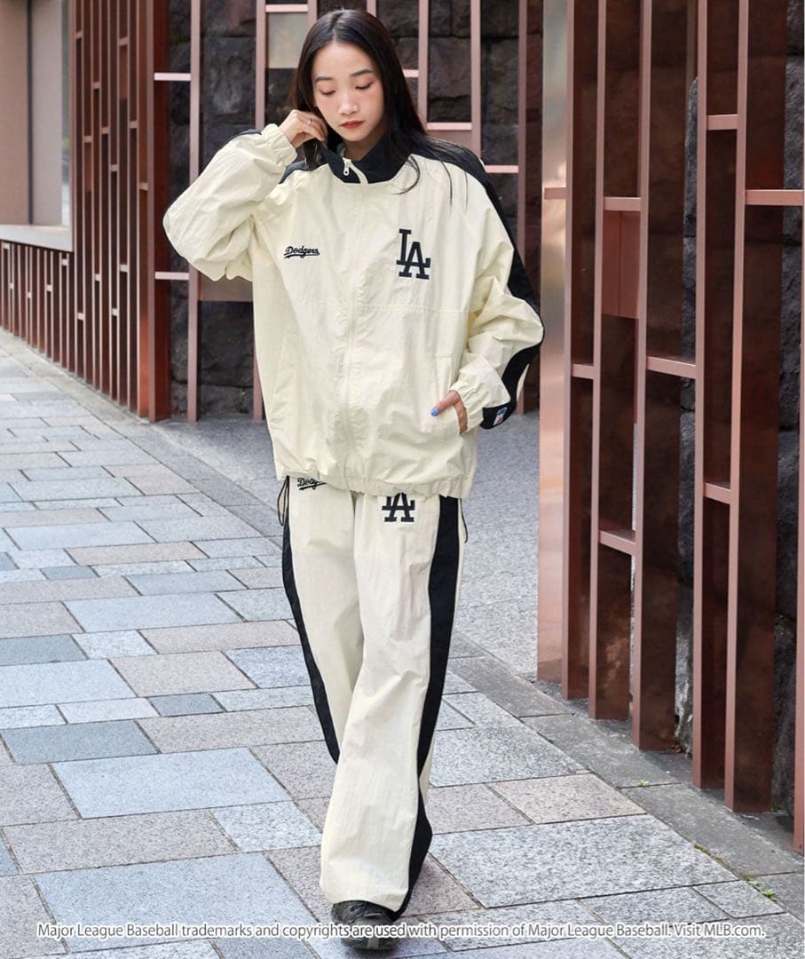 MLB/メジャーリーグベースボール ナイロントラックブルゾン セットアップ