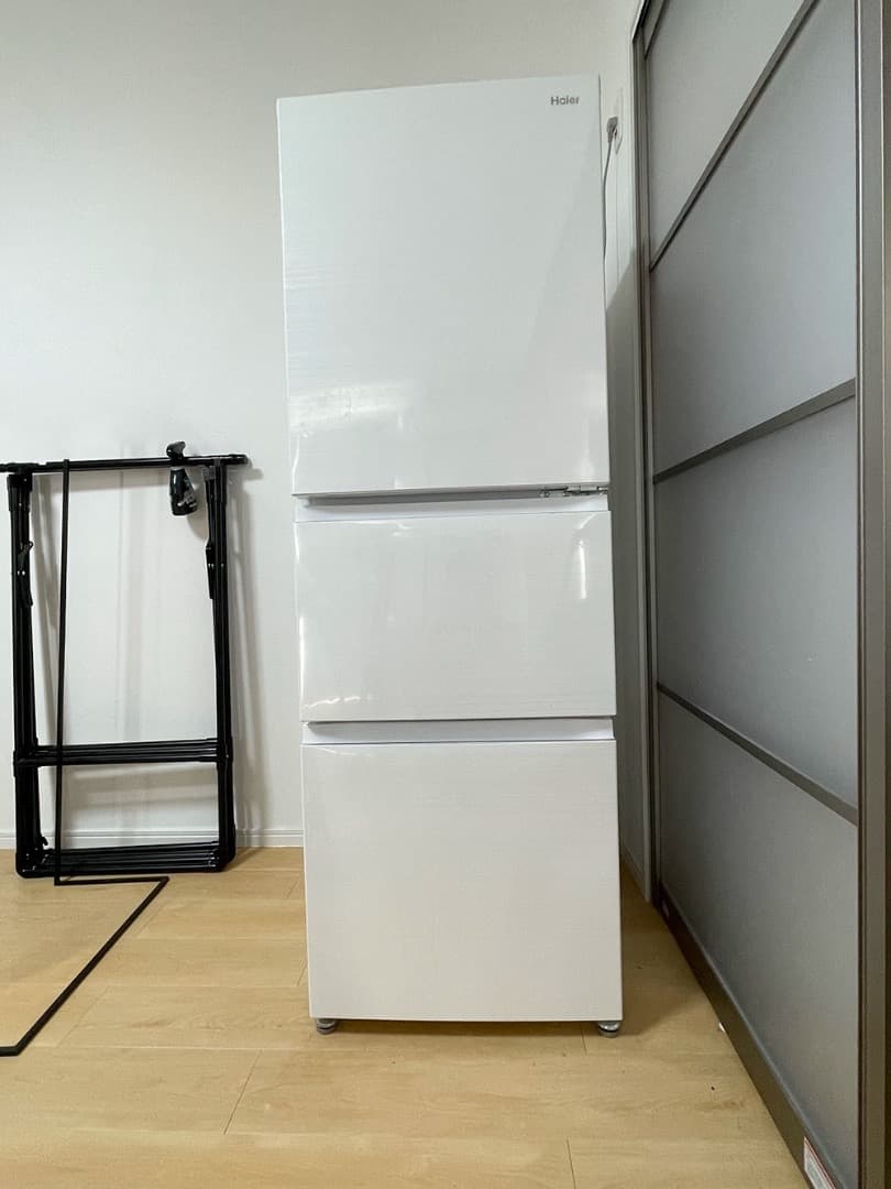 Haier 冷蔵庫 3ドア・リネンホワイト 286L・幅54cm・右開き