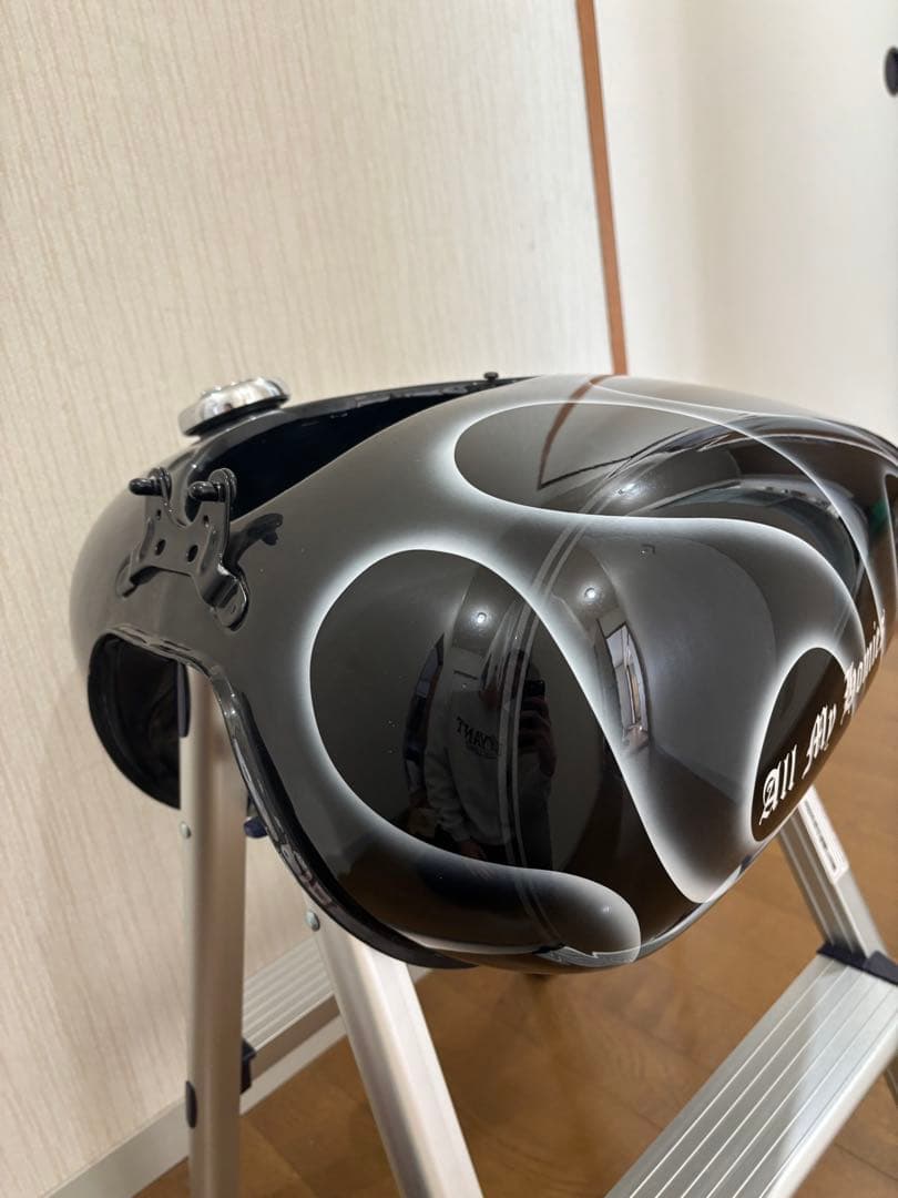 ドラッグスター400 クラシック　タンク　ファイヤーパターン　フレイムス