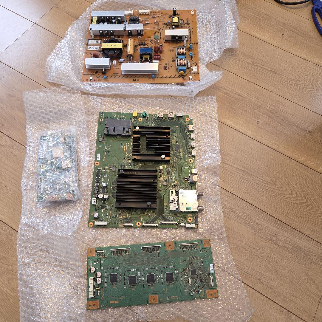 テレビ基板セット 4枚 ヒートシンク付き KJ-55X9000F(基盤のみ)