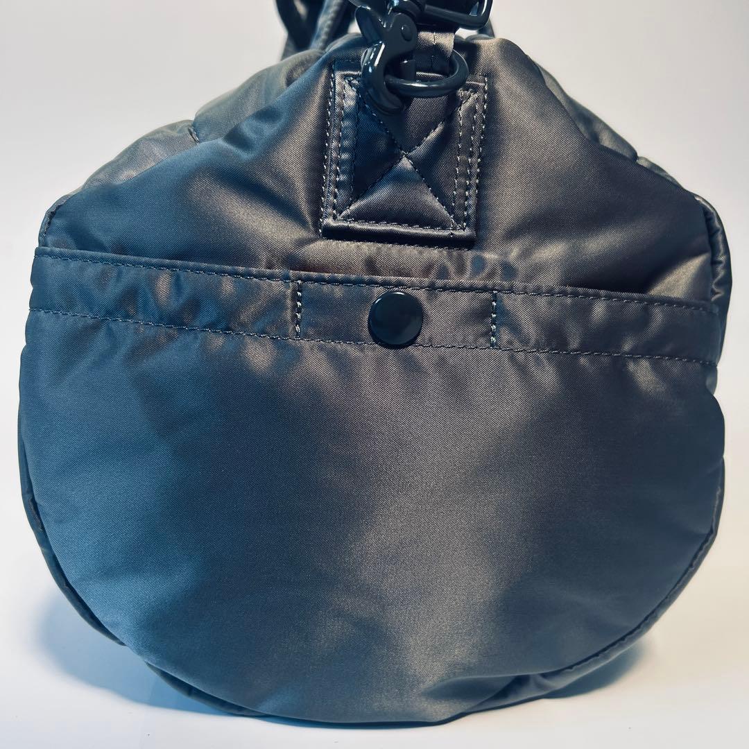 【未使用級】 ポーター タンカー ドラムバッグ シルバーグレー 2way 限定