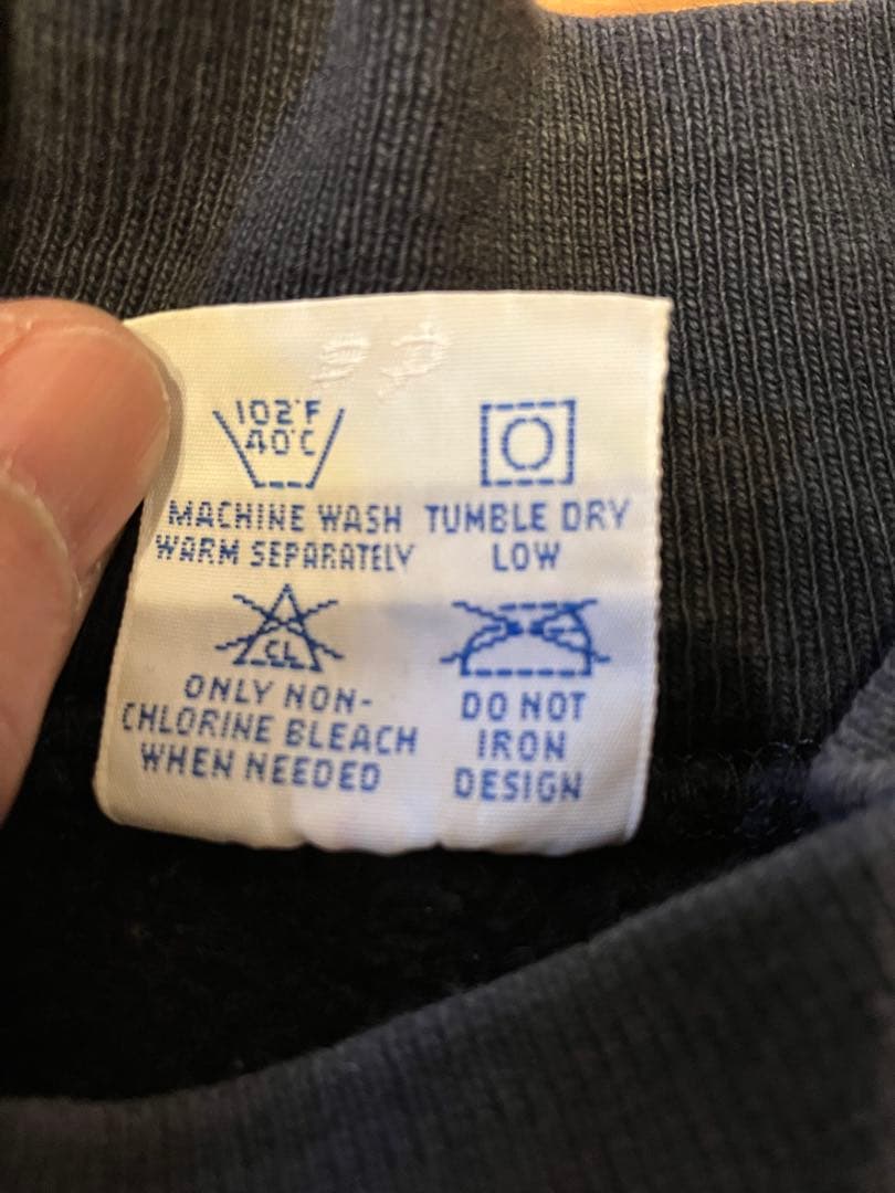 90s Championリバースウィーブ モックネック　ブラック