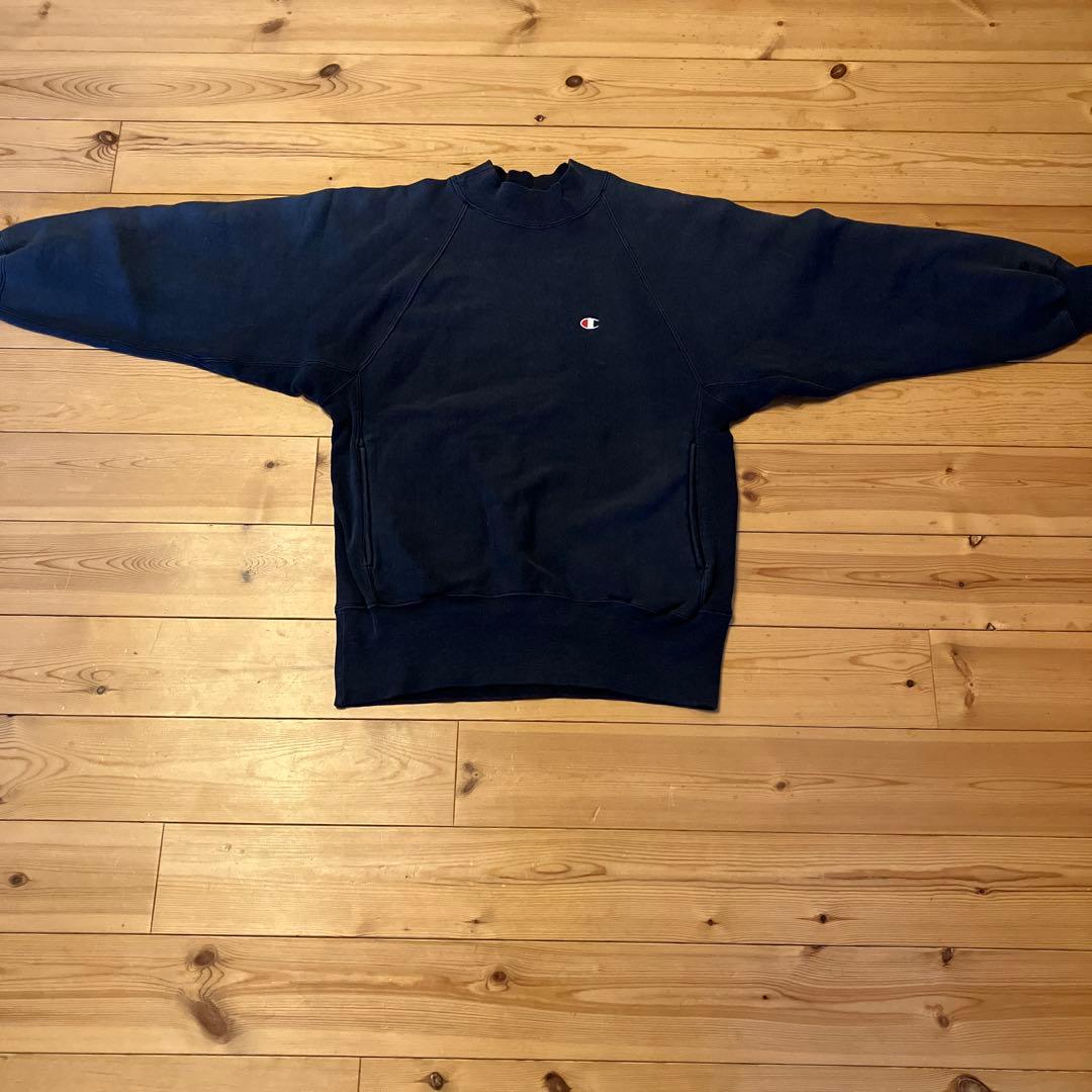 90s Championリバースウィーブ モックネック　ブラック