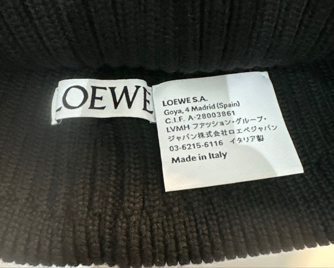 loewe ニット帽　ビーニー　ブラック　説明欄確認必須