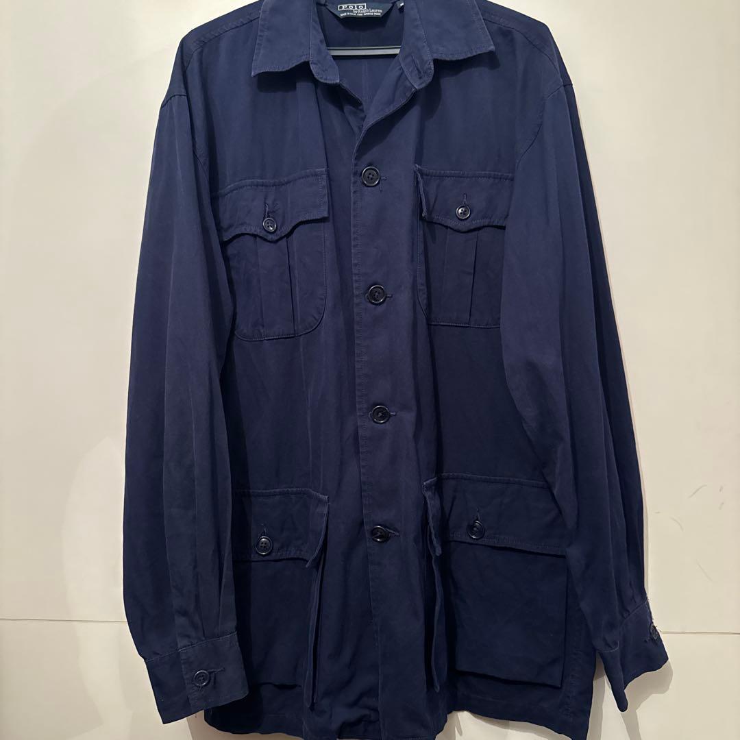 Polo by Ralph Lauren USA製 長袖シャツ S カバーオール