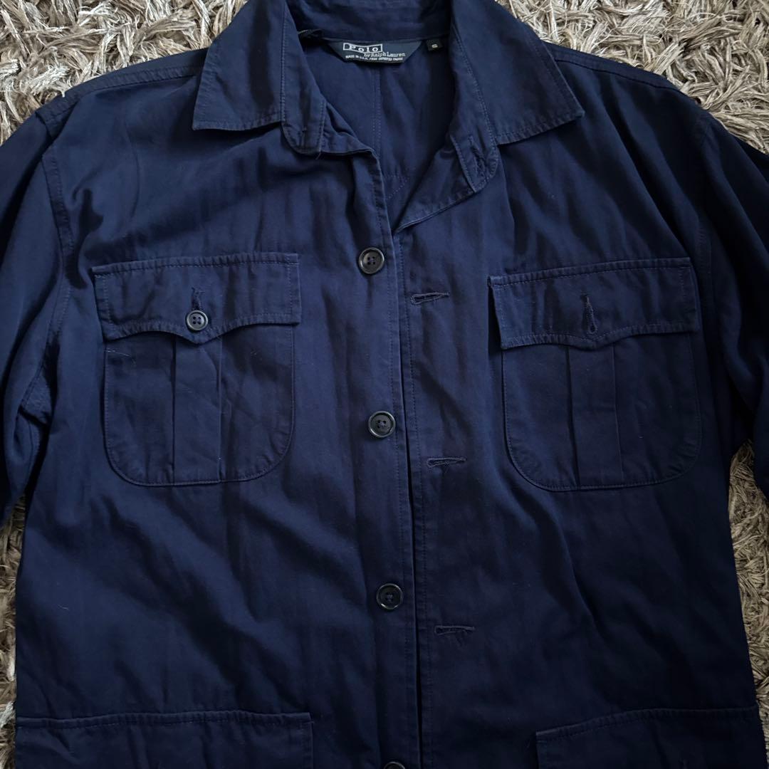 Polo by Ralph Lauren USA製 長袖シャツ S カバーオール