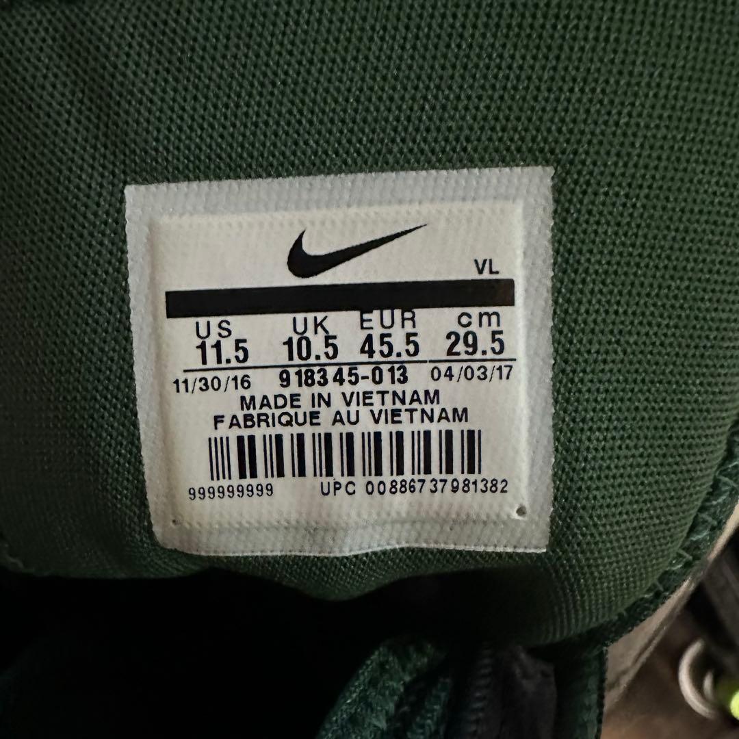 【新品未使用】ナイキ　フォースサベージ　黒×緑　29.5cm アメフトスパイク