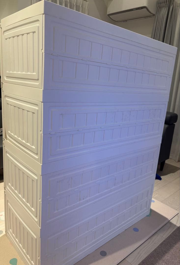 期間限定セール‼️折りたたみ式衣類収納ワードローブ　大容量 (6マス-2ハンガー)