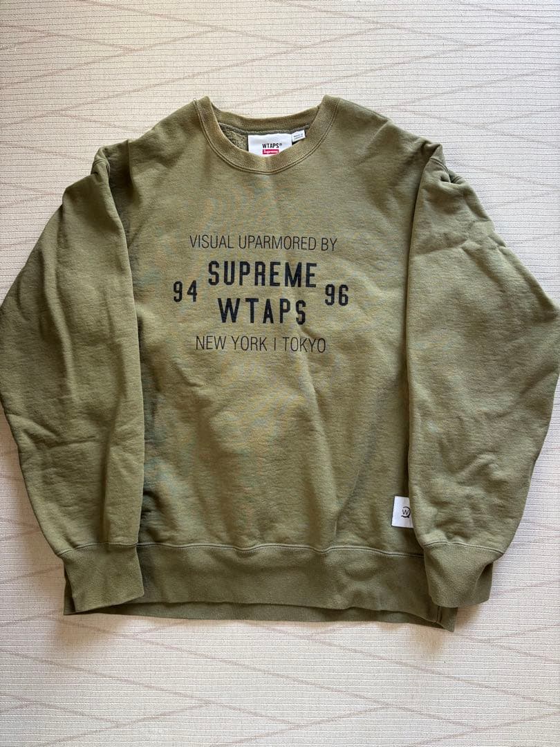 Supreme WTAPS スウェット オリーブ
