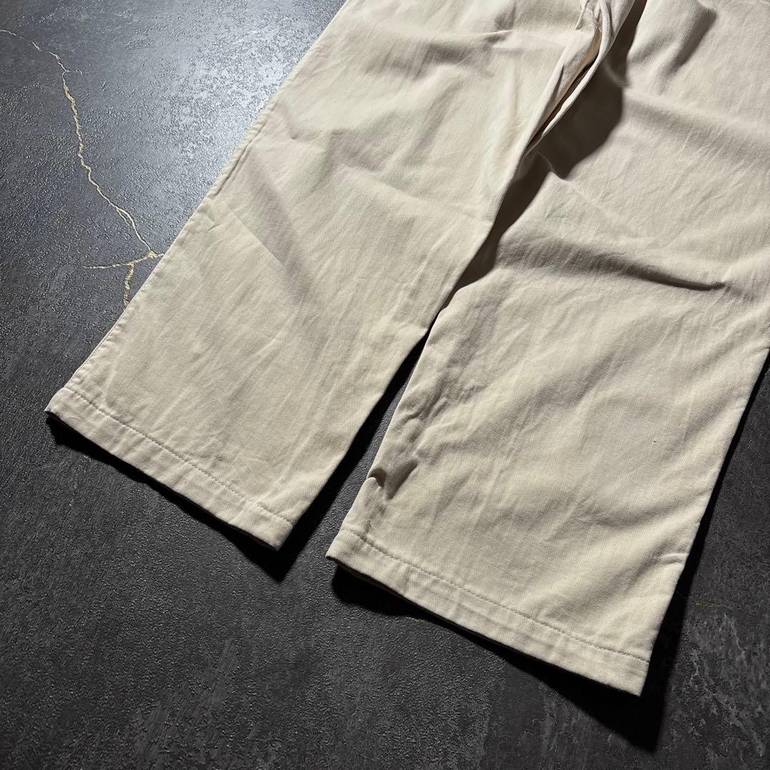 古着PolobyRalphLaurenポロチノUSA製アイボリーW33アメカジ