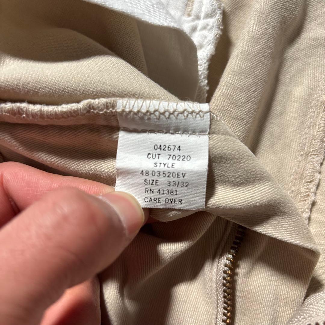 古着PolobyRalphLaurenポロチノUSA製アイボリーW33アメカジ