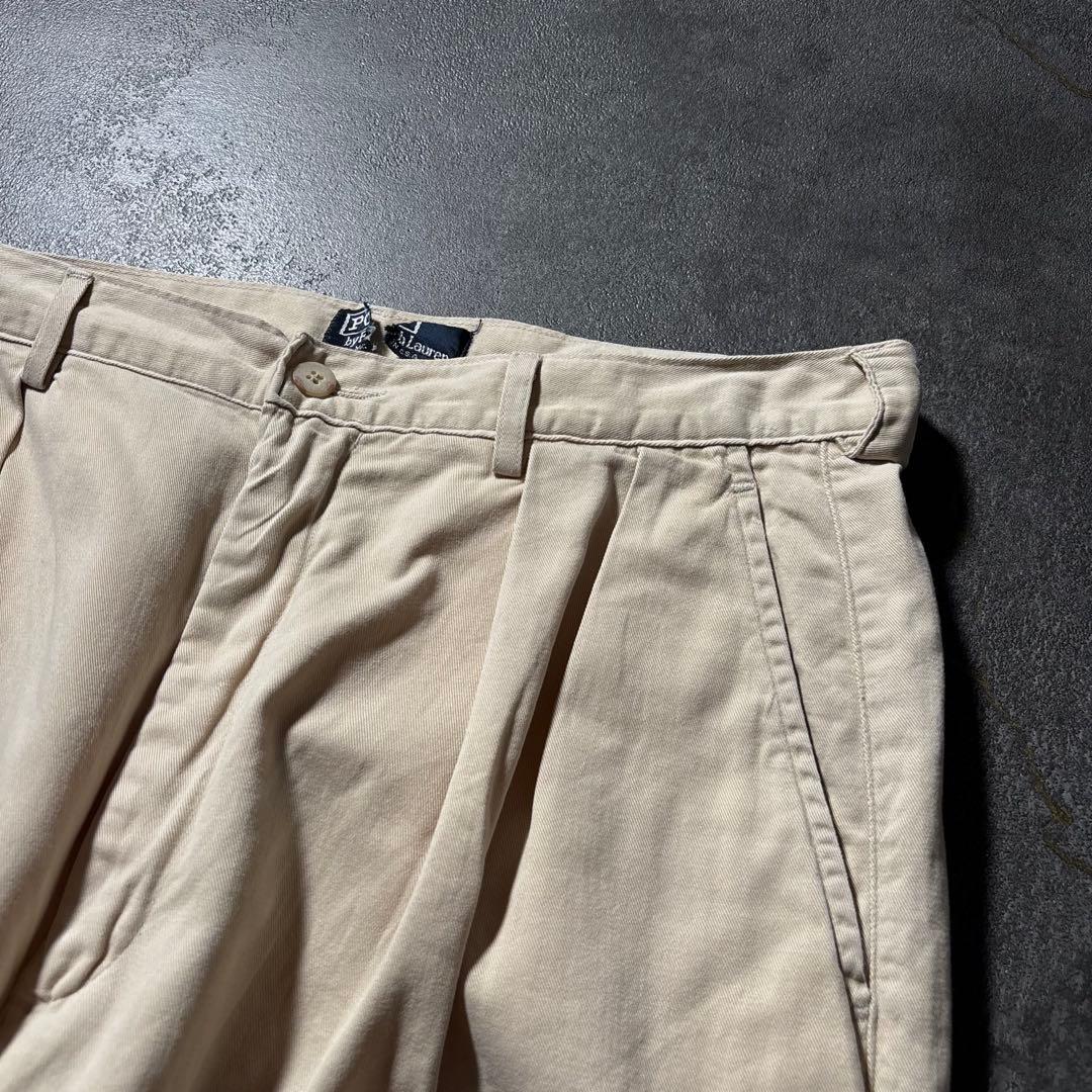 古着PolobyRalphLaurenポロチノUSA製アイボリーW33アメカジ