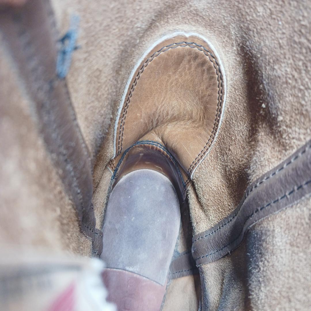 希少 80s 8D ペコス REDWING ビンテージ 柿色 プリント羽 コルク