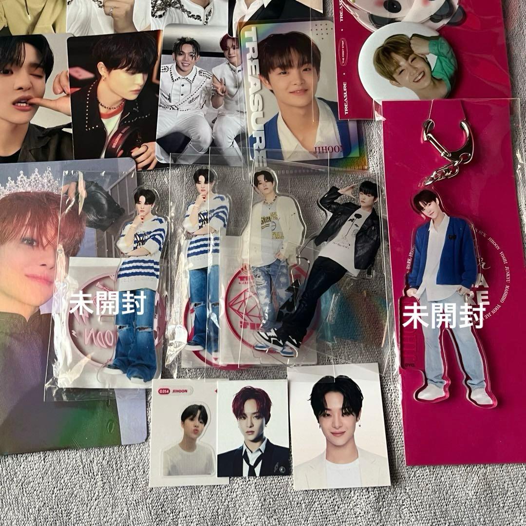 treasure ジフン トレカ 缶バッジ アクスタ セット