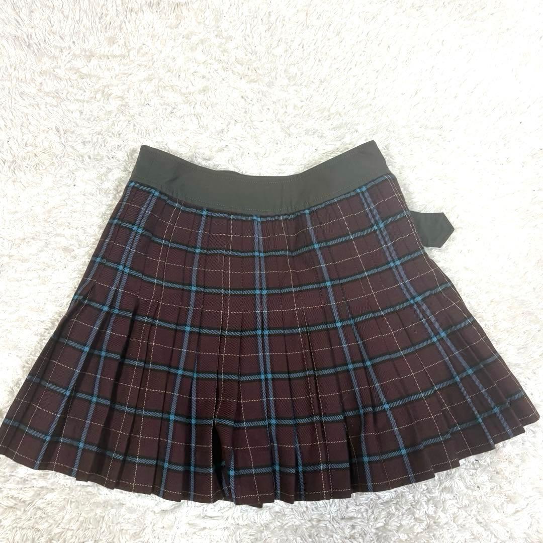 ヴィヴィアンウエストウッド　プリーツ　ラップスカート チェック　ベルト