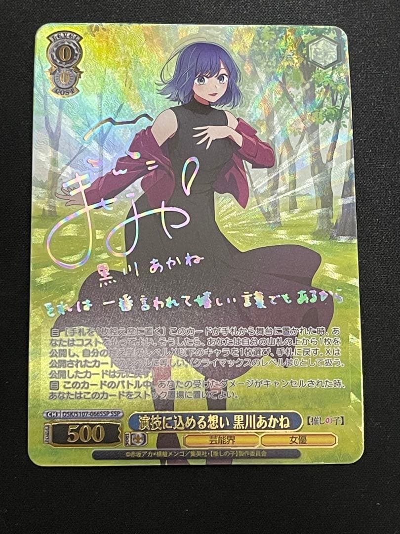 演技に込める想い 黒川あかね SSP ヴァイスシュヴァルツ