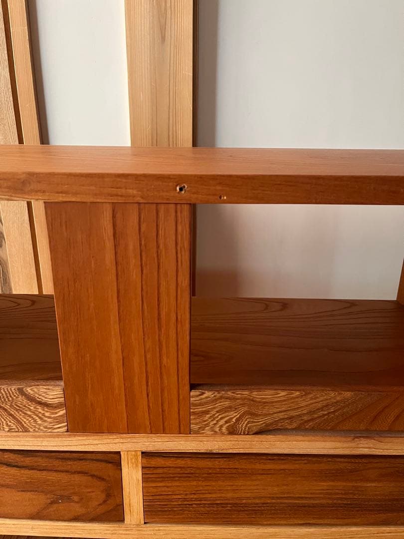 サ*ん様 ☆美品送料込☆ケヤキ　欅の無垢材 テレビボード サイドボード　飾り棚