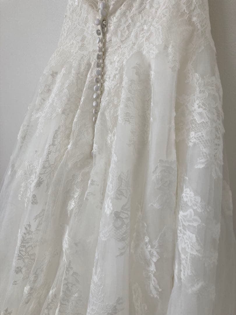 【美品】COCOMELODY ウェディングドレス Aライン Vネック 9号