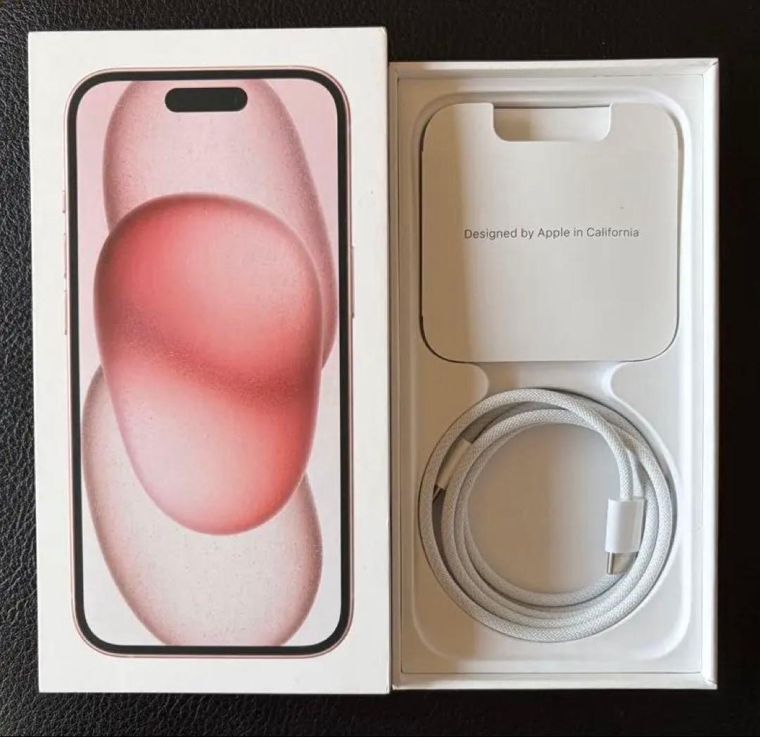 美品　iPhone15 128GB ピンク　apple 箱あり
