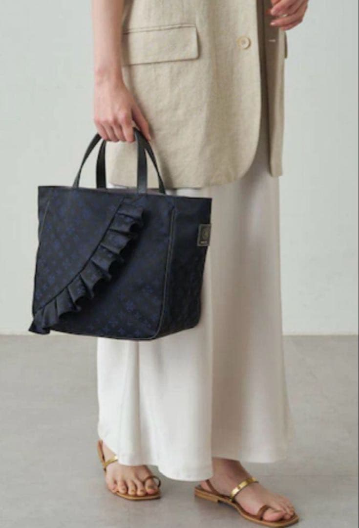 レア✨ russet ラシット OMEKASHI 大容量 トートバッグ ネイビー