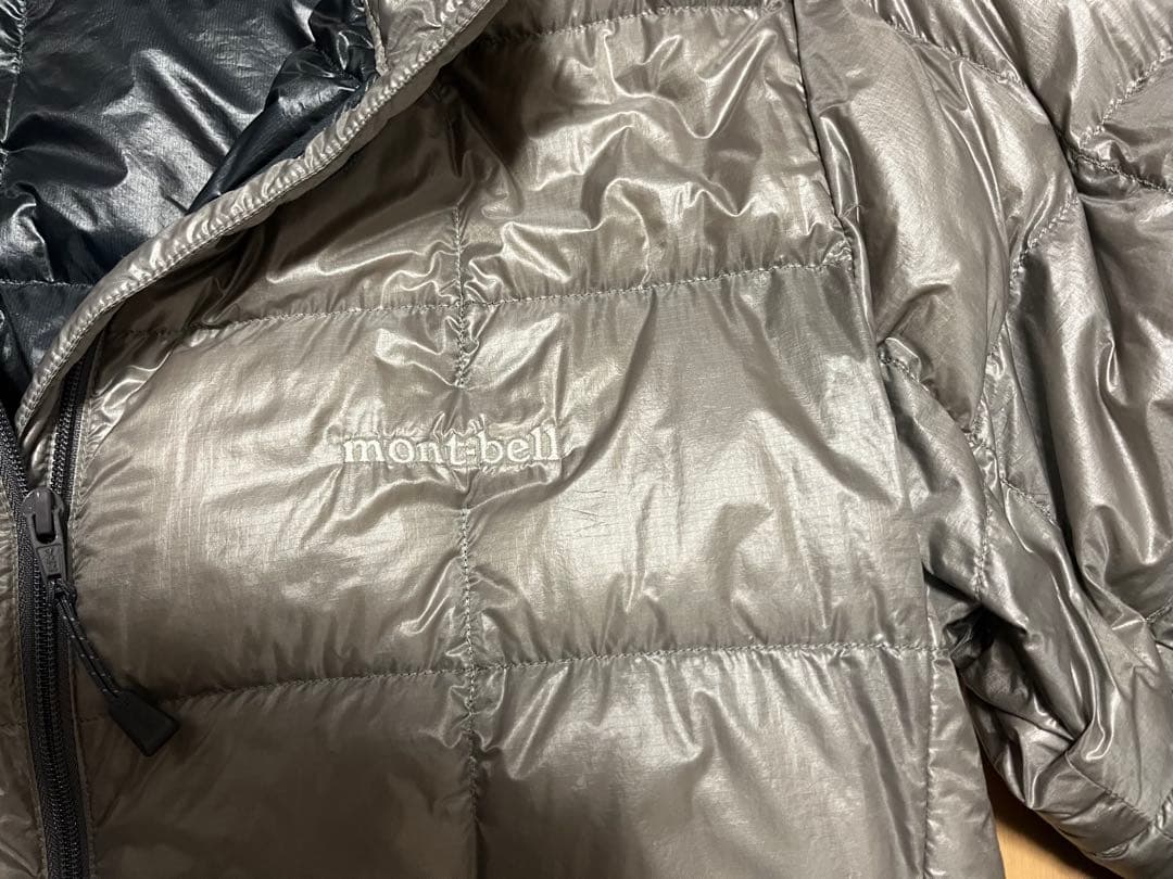モンベル800FPスペリオダウンコンバーチブルジャケットLサイズ　シルバー
