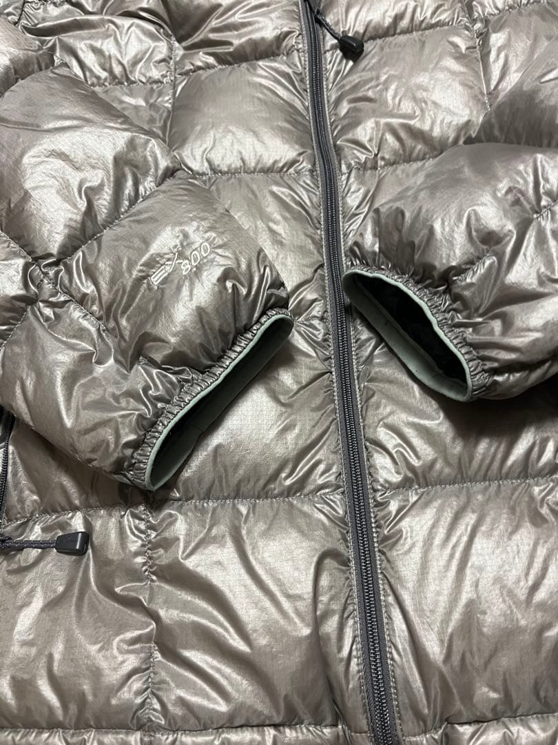 モンベル800FPスペリオダウンコンバーチブルジャケットLサイズ　シルバー