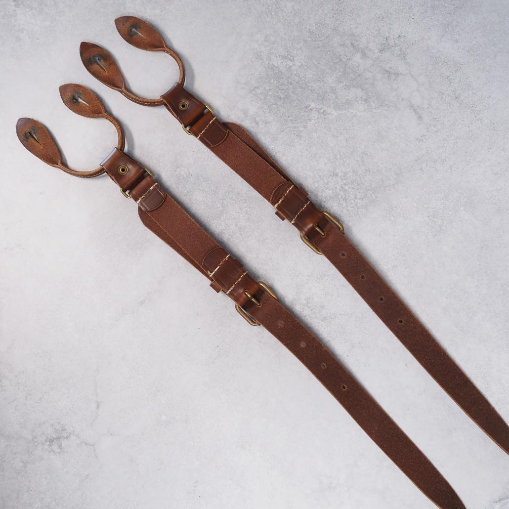 Nigel Cabourn ホーウィン クロムエクセルレザー サスペンダー