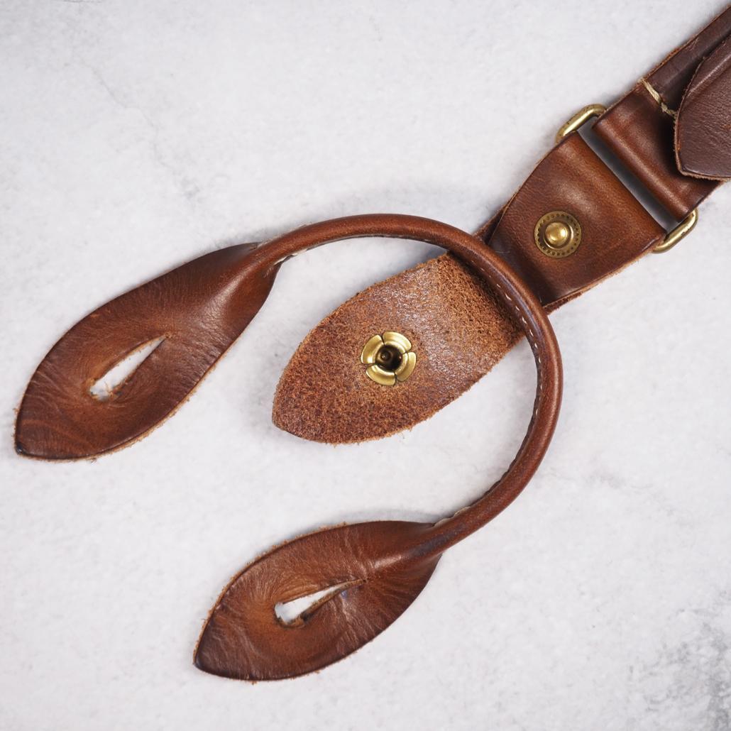 Nigel Cabourn ホーウィン クロムエクセルレザー サスペンダー