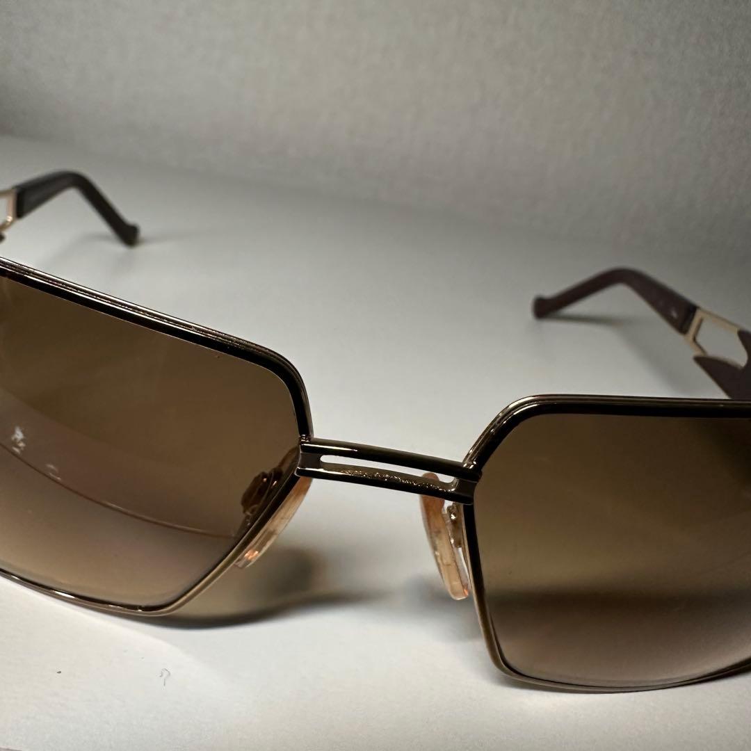 廃盤 vintage CAZAL ストーン入り サングラス メガネ ケース付き