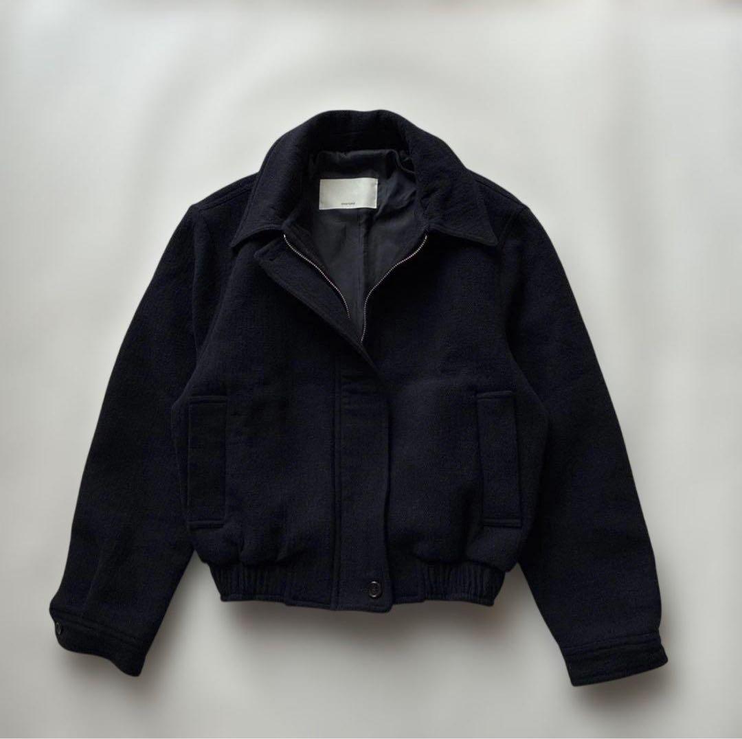 【美品】OHOTORO Mannish Wool Blouson ネイビー
